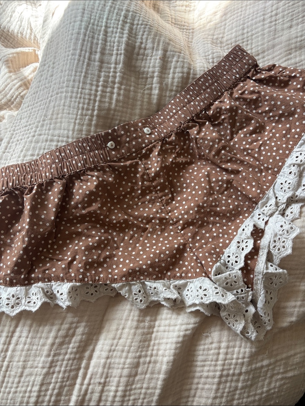 Anthropologie Polka Dot Pajama Shorts